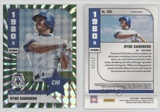 2022 Panini Mosaic 1980's Stars Green Swirl Prizm /12 Ryne Sandberg #286 HOF