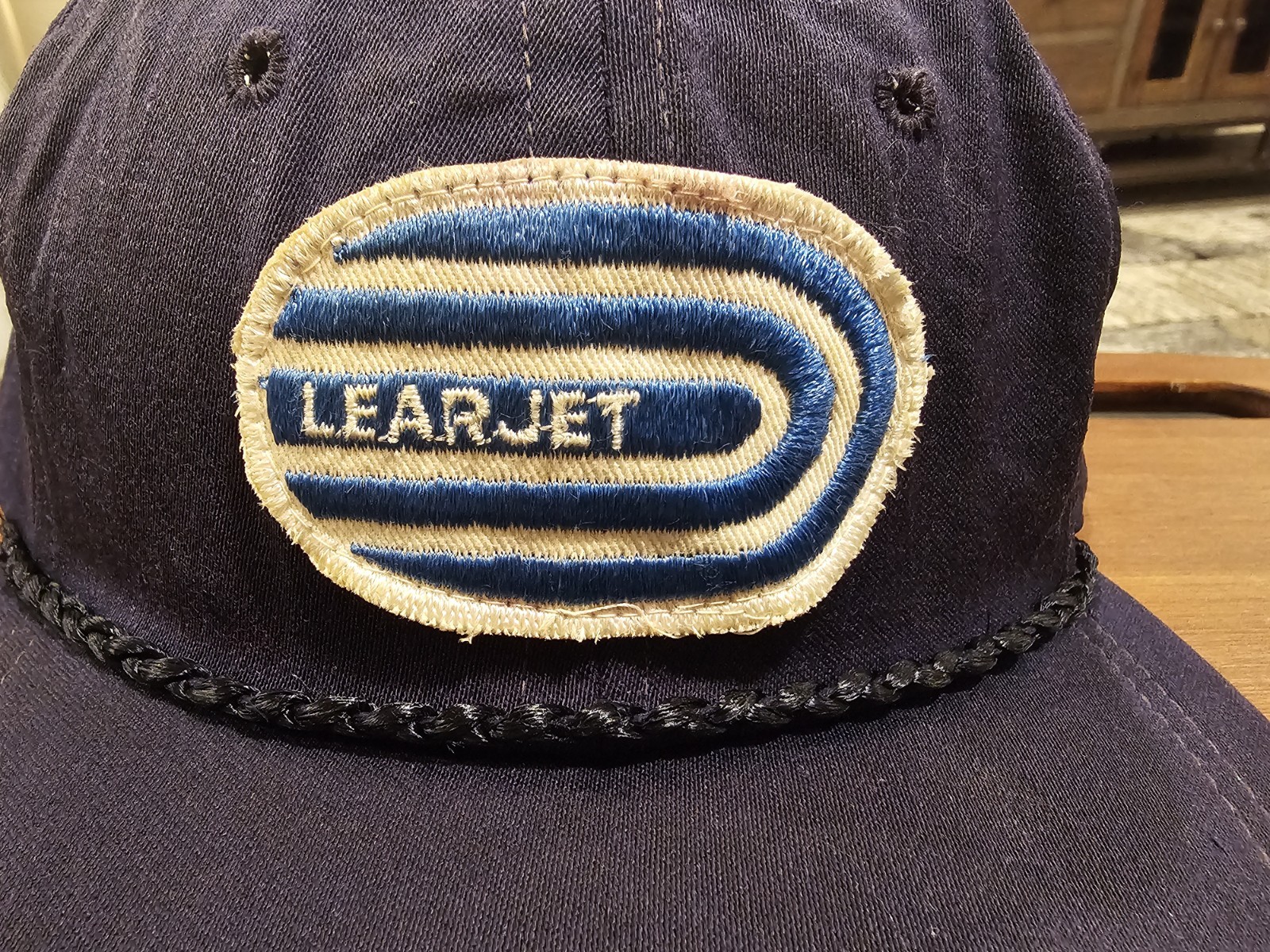 Vintage Learjet Hat Cap Strap Back Patch (3) - image 2