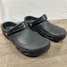 Crocs Bistro Clogs Mens 11 Black Slip Resistant Work Shoes 10075 Chef Nursing