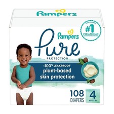 Pampers Pure Protection Diapers Enormous Pack - Size 4 - 108ct