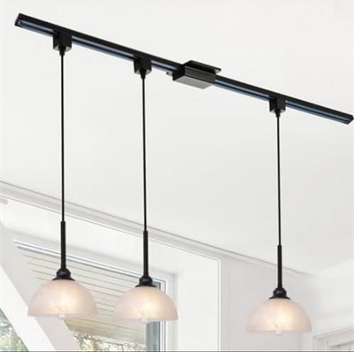 TULUCE H-Type Track Pendant Light Modern Hanging Lamp,3-Pack Tracking Lighting w