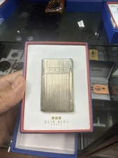 Elie Bleu J-12 Double Flame Lighter Satin Finish Cigar Lighter EBJ1200