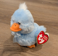 TY Basket Beanie Baby - SKYLIGHT the Blue Chick (4 inch) - MWMTs Easter Toy