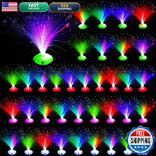 Retisee 36 Pcs Fiber Optic Lamp Multicolored Centerpiece Optic Lights Battery