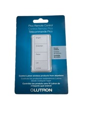 Lutron Pico Remote Wireless 4 Button PJ2-4B-TSW-P03 Snow White - New