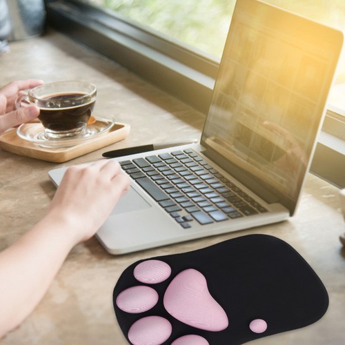 Oreiller De Poignet Souris Bureau Support Tapis Pour Ordinateur Portable - Afbeelding 2 van 12