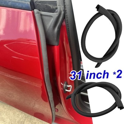 2Pcs 31.5in Car B-Pillar Weather Strips Rubber Door Sealed Universal For Nissan