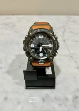 G-SHOCK MUDMASTER 55mm Carbon Case Orange Resin Strap Men’s Watch GG-B100