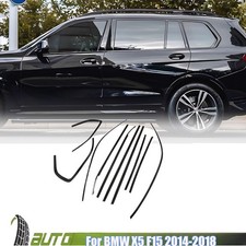 Car Window Sill Molding Strip Cover Trim Glossy Black For Bmw X5 F15 2014-2018 Car Window Sill Molding Strip Cover Trim Glossy Black For Bmw X5 F15 2014-2018