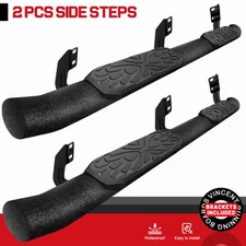 FOR 05-26 NISSAN Frontier Crew Cab Side Step Curved Running Board Nerf Bar BLK