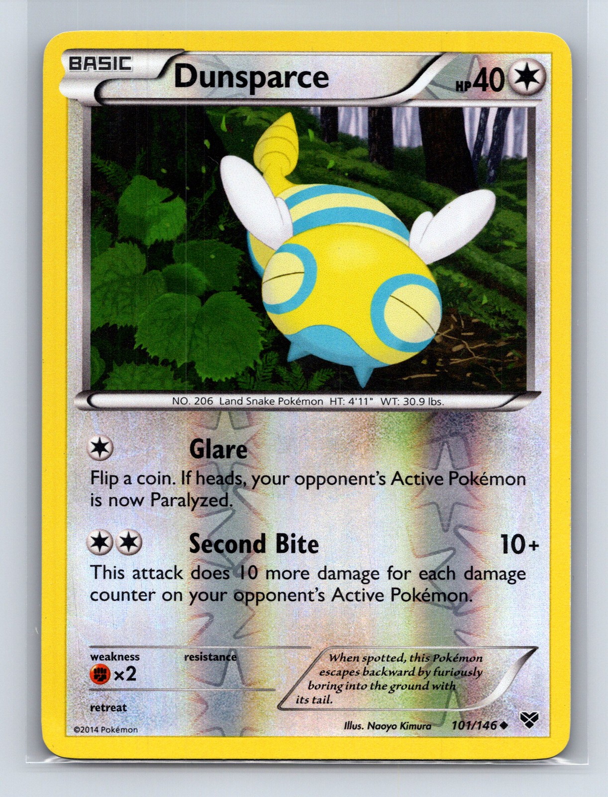 XY Base Set #101/146 Dunsparce