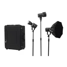 Aputure STORM 80c Portable 3 Light Kit with ProLock Hyper Reflector