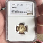 United States Mint American Eagle 2026 $5 Gold 1/10 oz NGC MS 69 8690153-066
