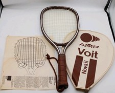 Vtg. 80s AMF Voit Nova ll Racquetball Racquet W/ Original Cover  Manual