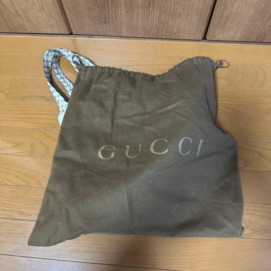 GUCCI GG Canvas Tote Bag Brown Large Vintage Authentic with Leather Handles thumbnail 13
