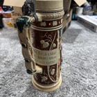 German Beer Stein Mug Tankard 2 L Raised Relief 12” Tall Made In West Germany — photo 2