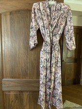  NWOT ,Vintage ,August Silk , ballet, Long ,Floral Robe