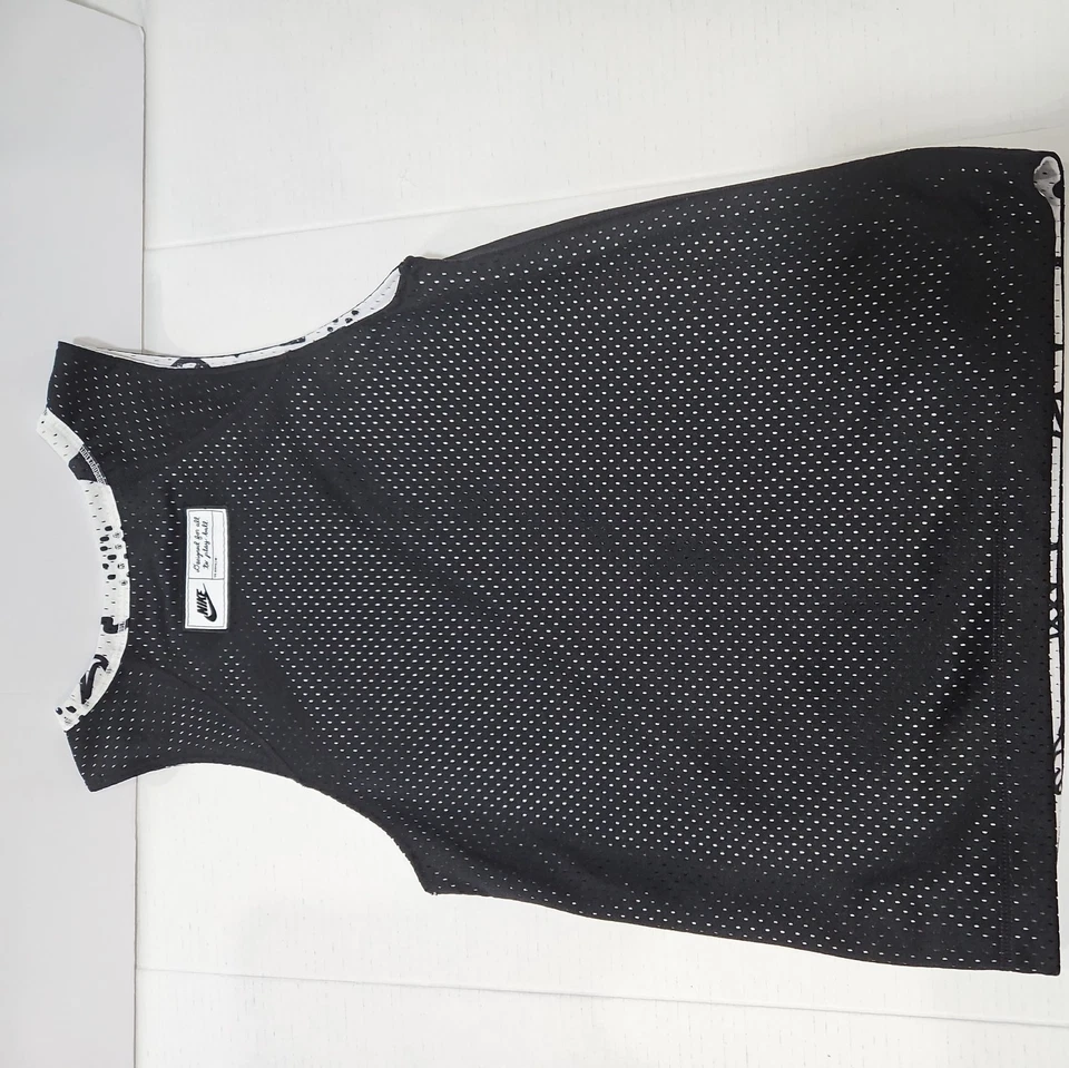 耐克球衣青少年中号篮球文化双面豹纹身艺术 — 第 3/4 张图片