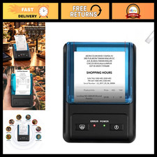 Mini Bluetooth Receipt Printer - 58mm Wireless POS Thermal Printer for Restauran
