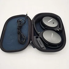 Bose QuietComfort QC25 Wired Noise Canceling Headphones - Black, Excellent! 