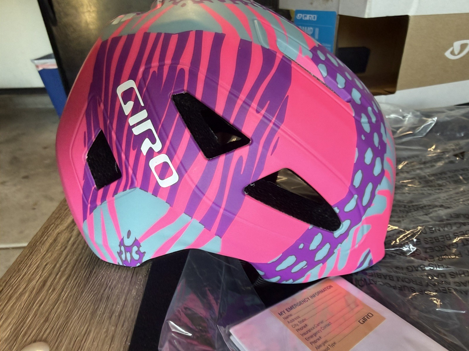 Giro Scamp II Matte Pink Animal XS -Fully Functional 