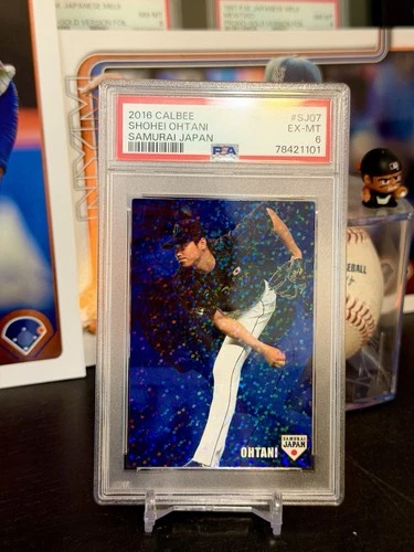 ⭐️ SHOHEI OHTANI 2016 CALBEE SAMURAI JAPAN #SJ07 PSA 6 JAPANESE CARD 🔥