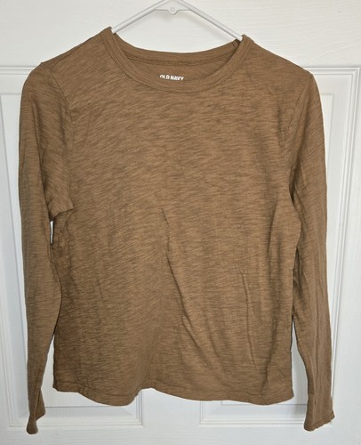 Camiseta Old Navy Para Hombre Manga Larga Everywear Crew Talla Pequeña Color: Acacia - Imagen 1 de 4