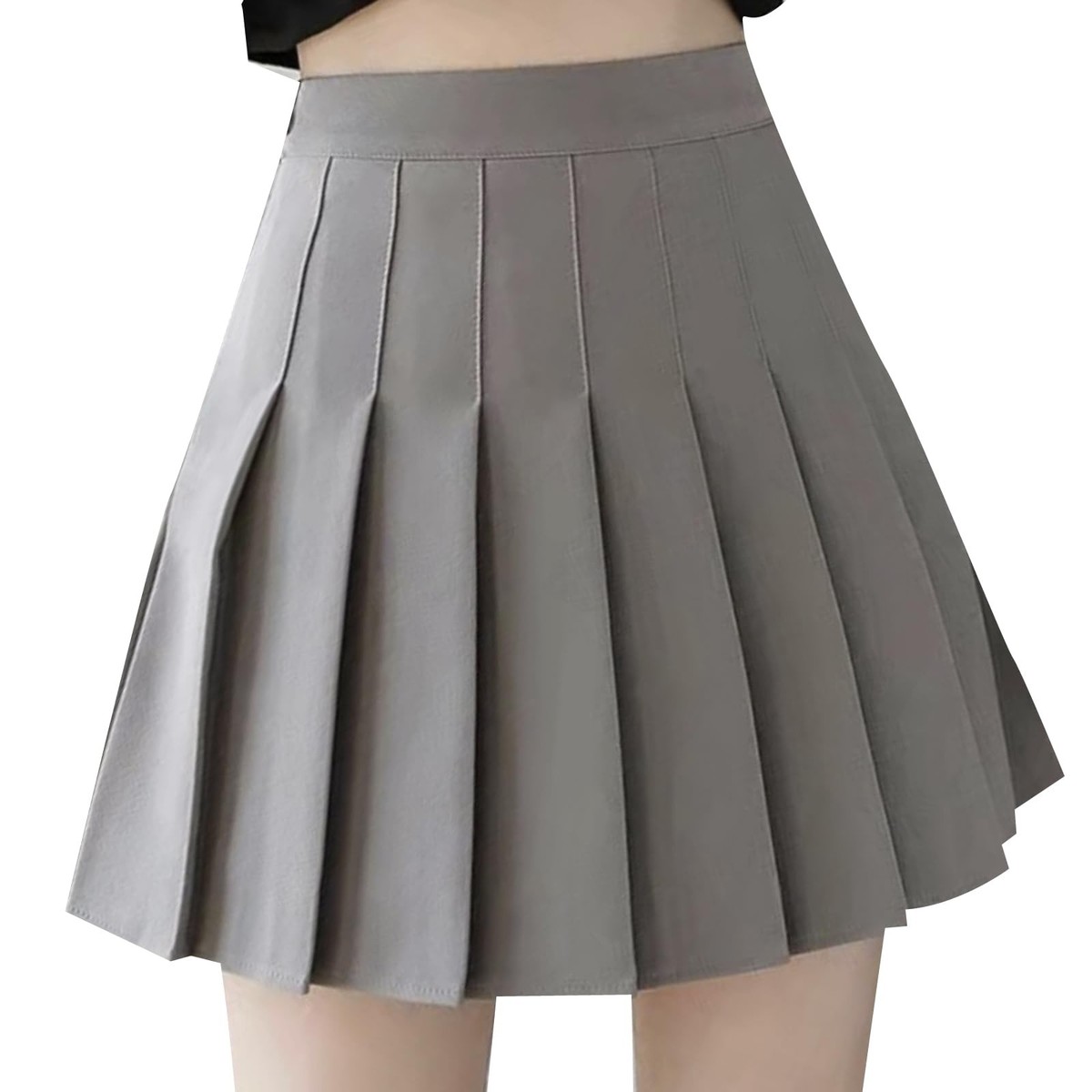 ◆ojos◆ Multipanel Pleats Skirt Warm Grey 25SS-SK03-WGR Rongui) Pleated Skirt, Mini With Inner, Large Size, Uniform