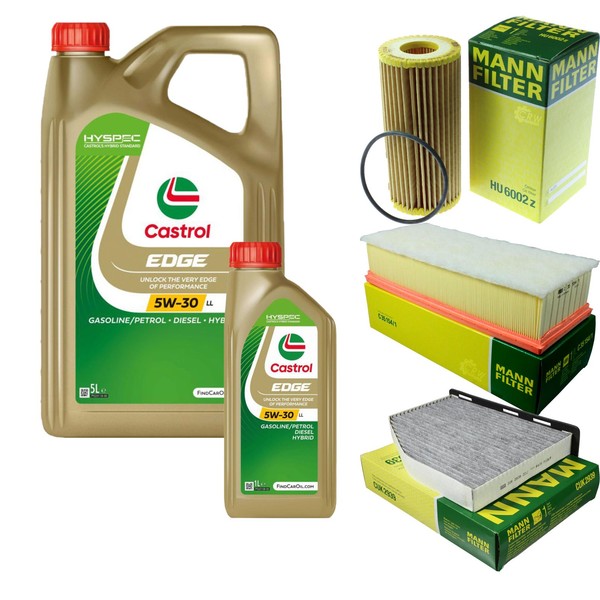 Inspektionspaket 6L Castrol Titanium 5W-30 FüR Seat Alhambra 2.0 Tsi VW Sharan-image