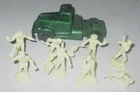 Marx 1950s Construction Camp Cab Truck and Workers