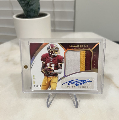 Panini 2015 Immaculate DeSean Jackson ISP-DJ Gold Auto Patch /10 NFL