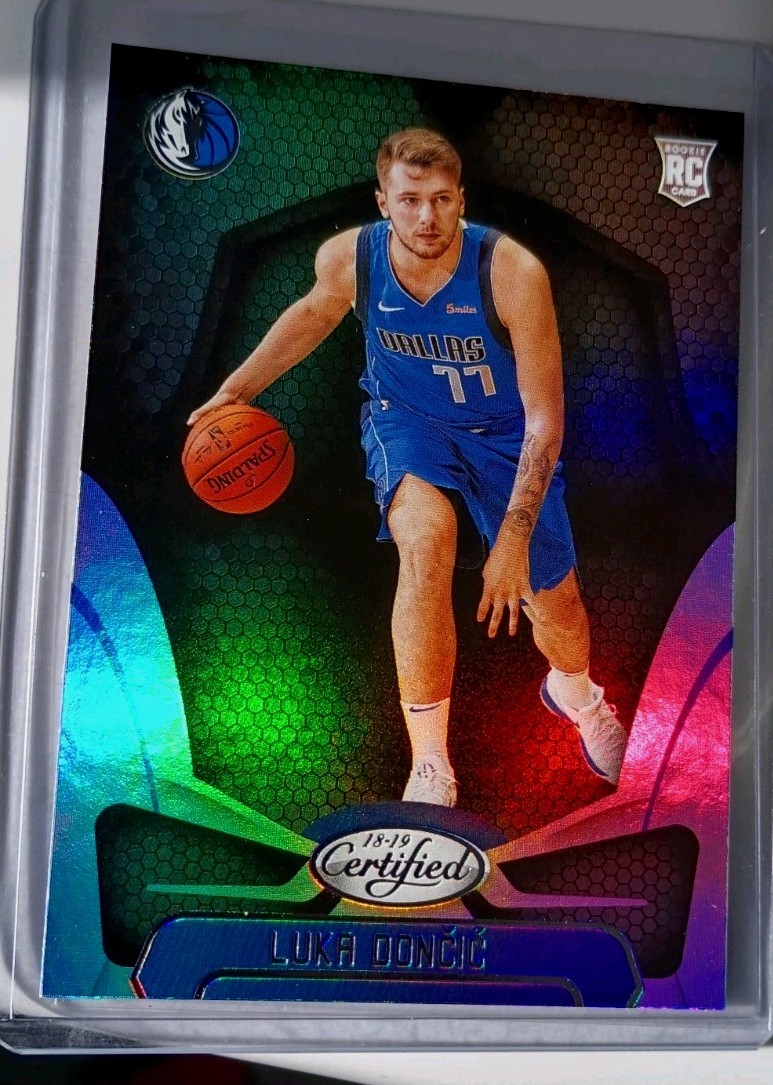 RC Luka Doncic Silver Holo RC 2018-19 Certified Mirror Silver PRIZM True Rookie