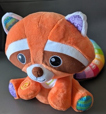 LeapFrog bunt zählender roter Panda Plüschtier pädagogisches Spielzeug funktioniert 