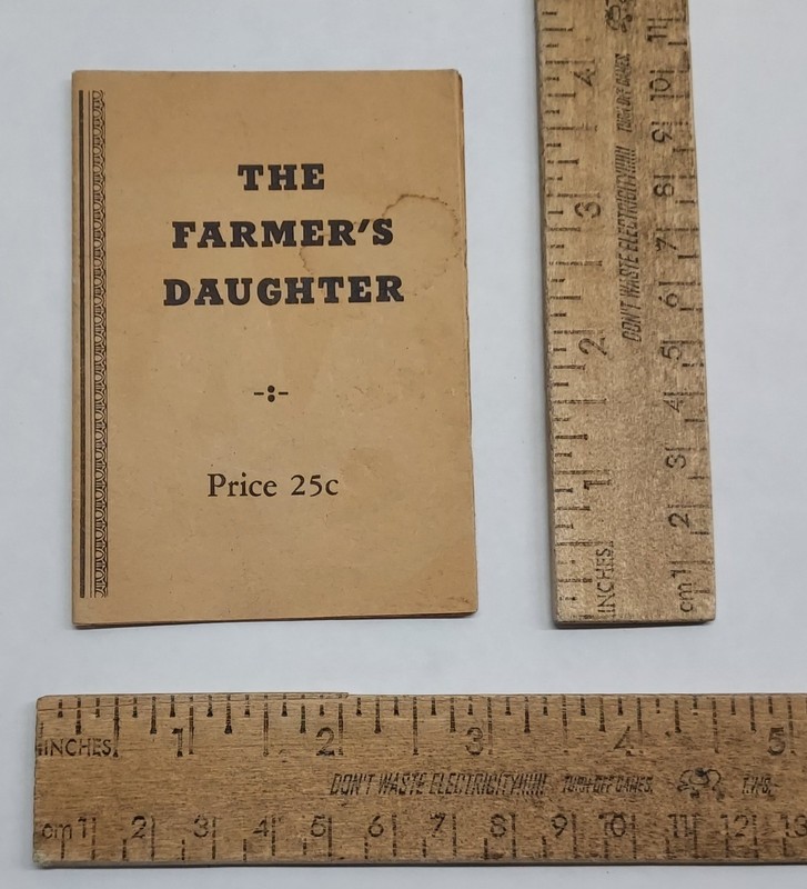 THE FARMER'S DAUGHTER - MINI FOLD-OUT BOOKLET - As Is - listing #7790