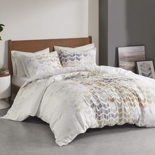 Reversible 100 Cotton Sateen Duvet - Breathable Comforter Cover, Modern All ...