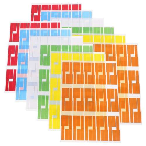12 Sheets Etikettenpapier Für Netzwerkkabel Ladekabel-Organizer Kordeletikett - 第 6/12 張圖片