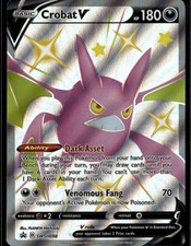 Carte promozionali Crobat V Promo SWSH Spada e Scudo SWSH098 Darkness Holo Pokemon Auto