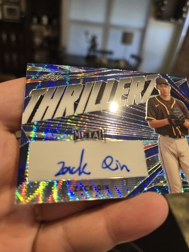 🔥 ZACK QIN 💥#1/8 💥 AUTOGRAPH 💎 MLB POP CEN ⚾️ AUTO STAR CARD 🌟 - Picture 5 of 13