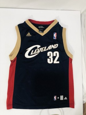 Cleveland Cavs Larry Hughes #32 Basketball Jersey Youth 10-12 M Navy Ex Cond