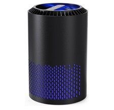 Air Purifier for Allergies Pets Smoke H13 HEPA Filter Quiet Sleep Mode Black New