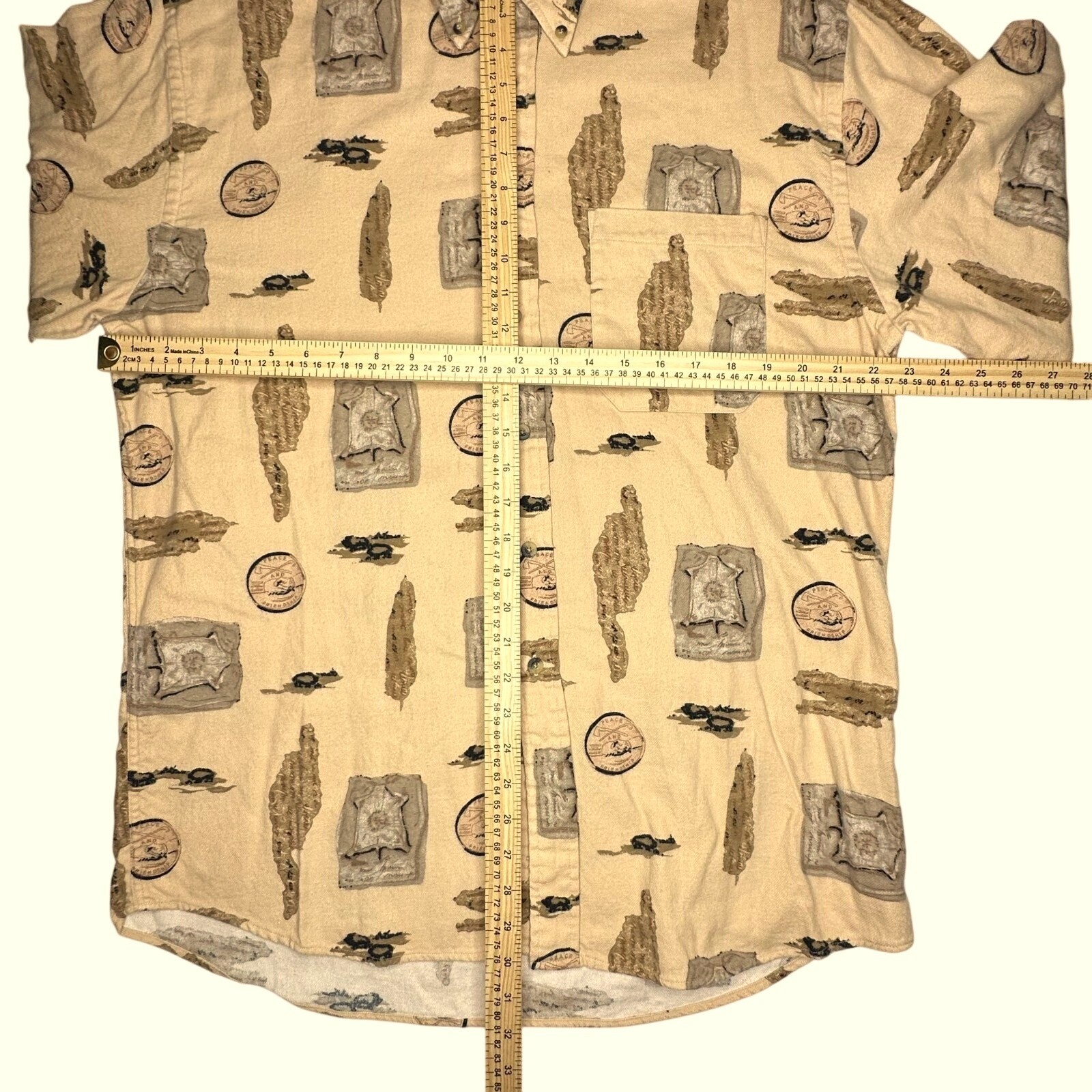 Pendleton Mens Button Down Shirt L Geometric Prin… - image 5