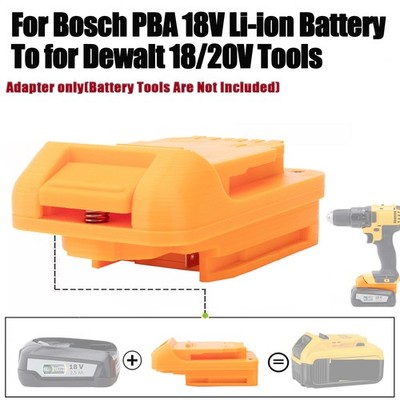Suitable For Bosch PBA 18V Li-Ion Battery Adapter To Fits Dewalt 18V 20V Tools
