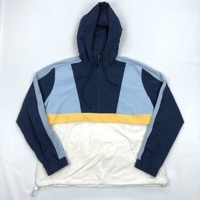 FOURLAPS Re-Up Men's XL Pullover Anorak Jacket Hooded Colorblock Activewear