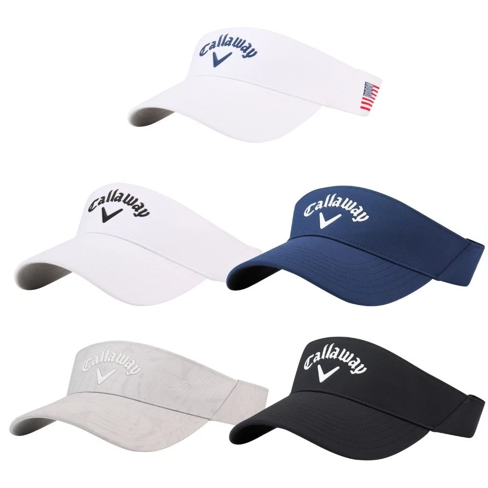 Casquette Visière Callaway Odyssey - Unisexe Noir - Taille Ajustable - 100% Polyester