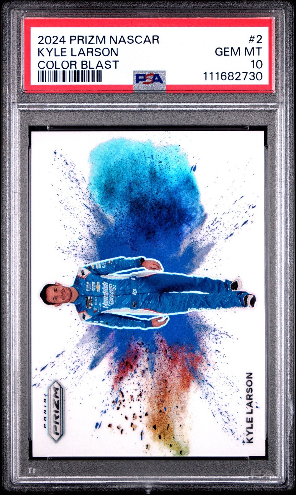 2024 Prizm NASCAR Kyle Larson Color Blast PSA 10 🔥Case Hit🔥