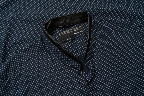 Men The Kooples Shirt Navy Cotton 40 /L / 48