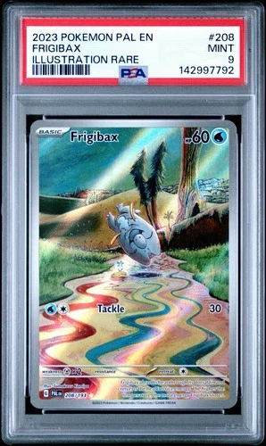 2023 Pokémon Pal En-Paldea Evolved Illustration Rare Frigibax #208 PSA 8