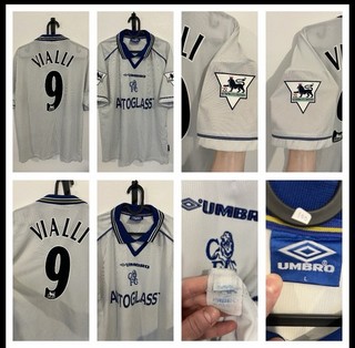 Chelsea 1998 1999 Away Vialli Large Herren Original