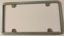 Vintage Decorative Booster License Plate Frame Classic Car Retro Art Deco Metal Vintage Decorative Booster License Plate Frame Classic Car Retro Art Deco Metal