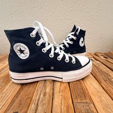 Converse Chuck Taylor All Star Lift High Top Black Platform Sneakers 560845F 6W